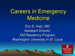 Careers in Emergency Medicine