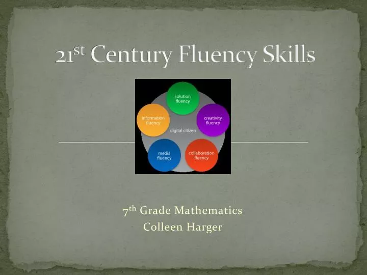 21 st century fluency skills