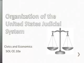 Organization of the United States Judicial System