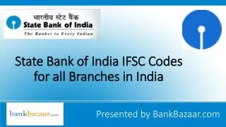 IFSC Code of SBI