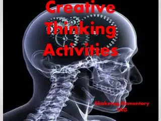 Creative Thinking Activities