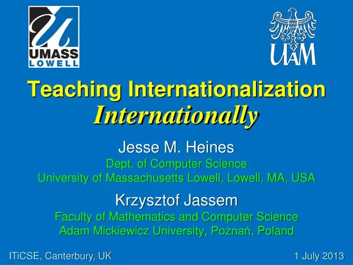 teaching internationalization internationally