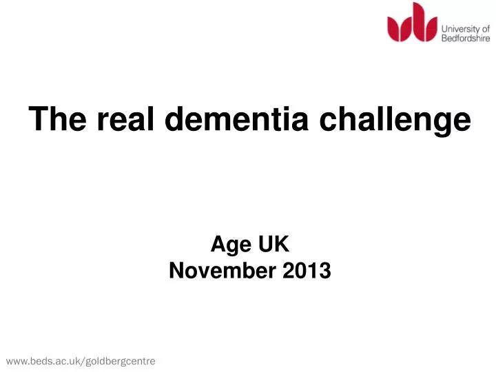 the real dementia challenge