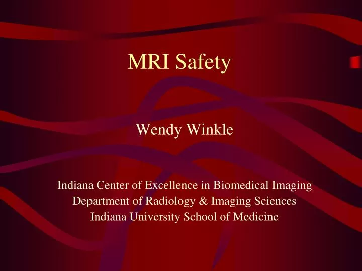 mri safety