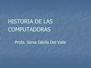 historia de las computadoras