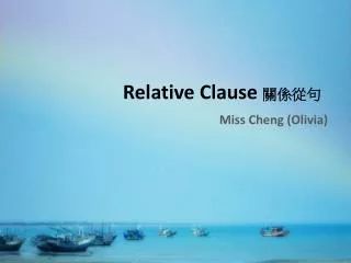 Relative Clause ????