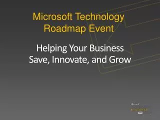 Microsoft Technology Roadmap Event