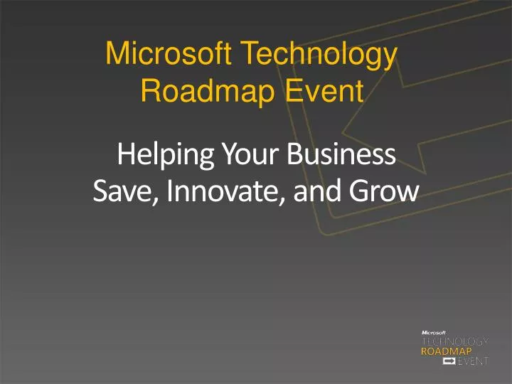 microsoft technology roadmap event