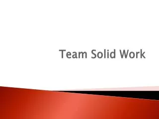 Team Solid Work