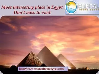 Most interesting place in Egypt Don’t miss to visit