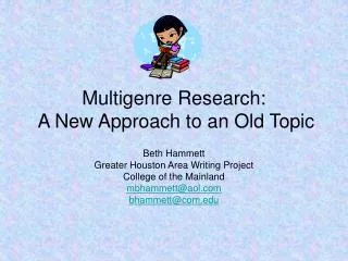 Multigenre Research: A New Approach to an Old Topic