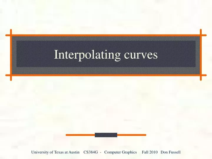 interpolating curves