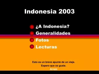 indonesia 2003