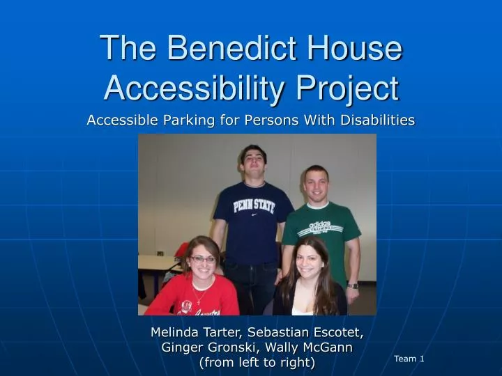 the benedict house accessibility project