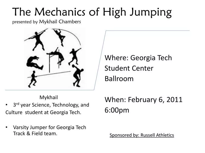 the mechanics of high jumping presented by mykhail chambers