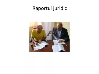 raportul juridic