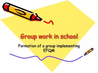 Group work in school
