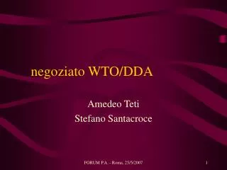 negoziato wto dda