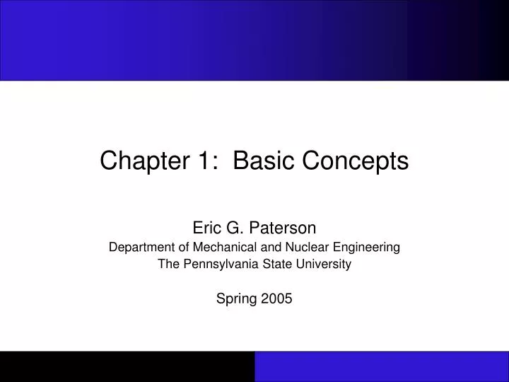 chapter 1 basic concepts