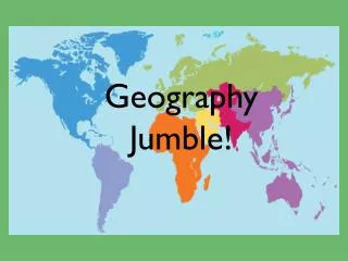 Geography Jumble!