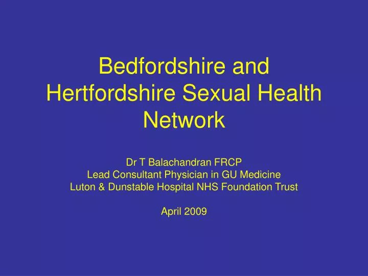 bedfordshire and hertfordshire sexual health network