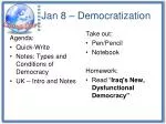 Jan 8 – Democratization - slide 1