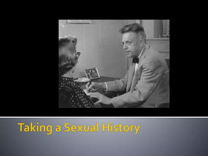 taking a sexual history