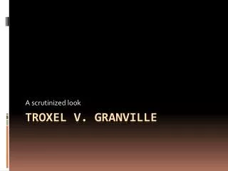 Troxel V. Granville