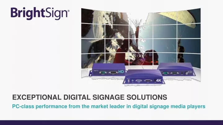 pc class performance from the market leader in digital signage media players