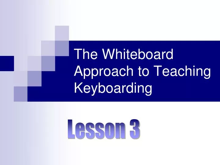 the whiteboard approach to teaching keyboarding