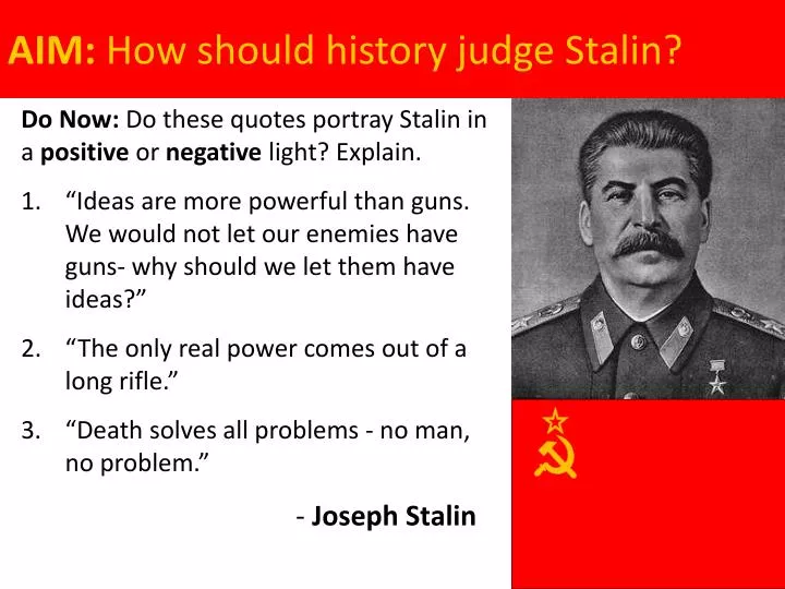 aim how should history judge stalin