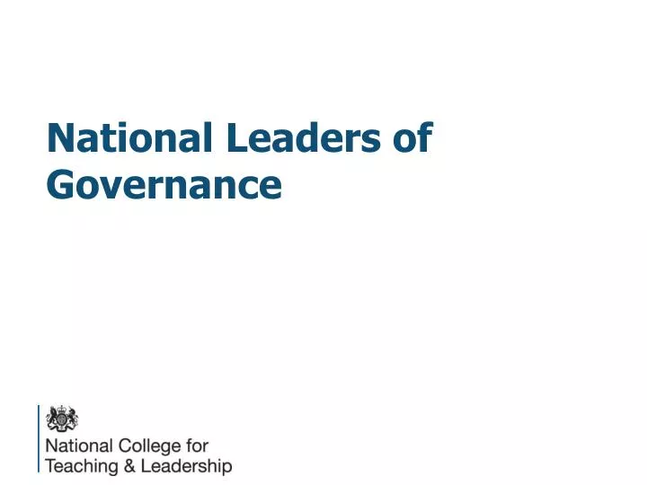 national leaders of governance