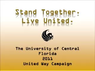 Stand Together. Live United.