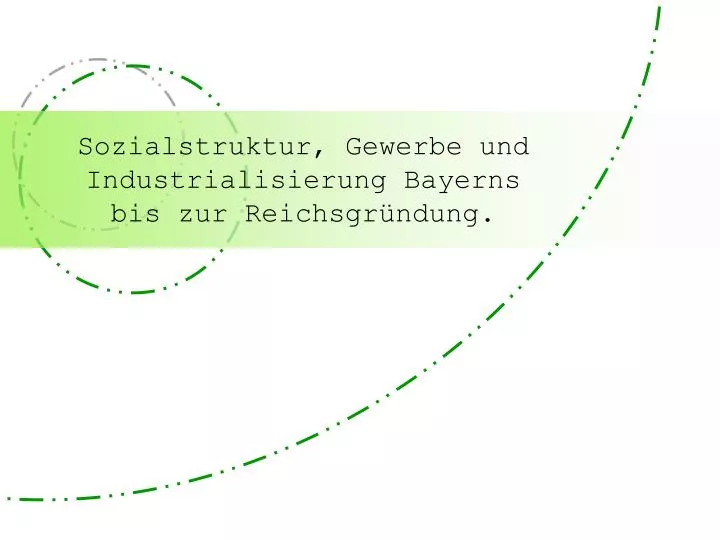 sozialstruktur gewerbe und industrialisierung bayerns bis zur reichsgr ndung