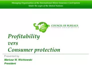 Profitability vers Consumer protection