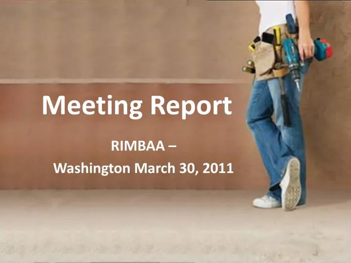 meeting report
