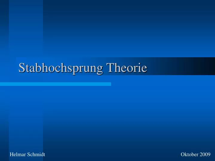 stabhochsprung theorie