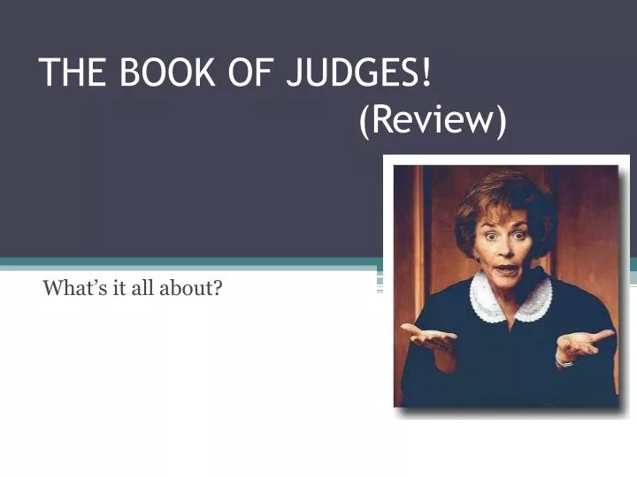 the book of judges review
