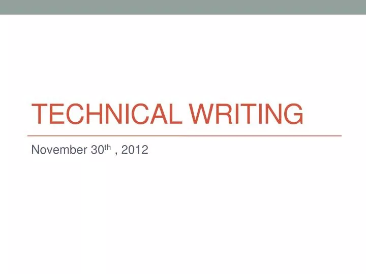 technical writing