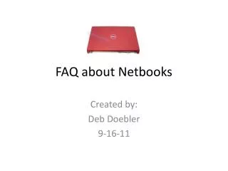 FAQ about Netbooks