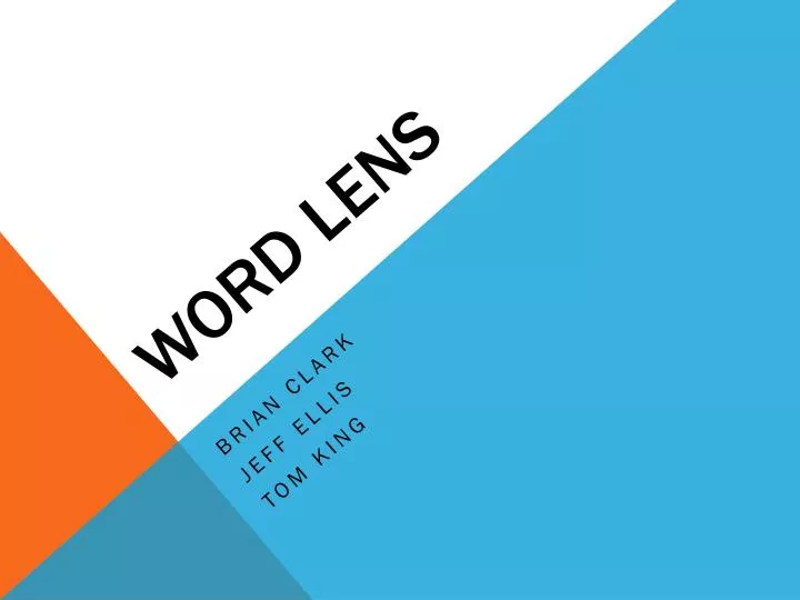 word lens