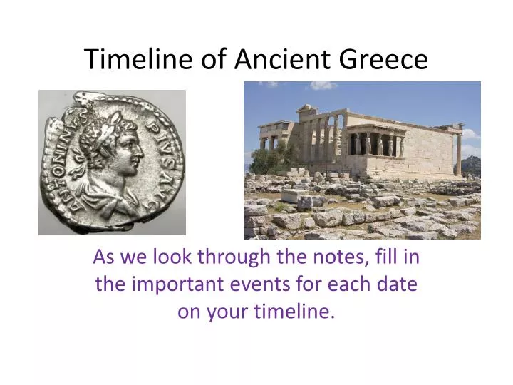 timeline of ancient greece