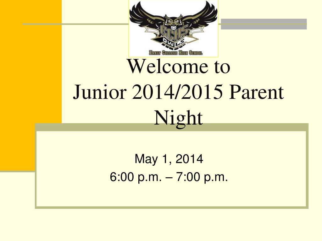 PPT - Welcome to Junior 2014/2015 Parent Night PowerPoint Presentation ...