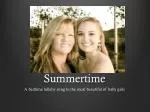 Summertime - slide 1