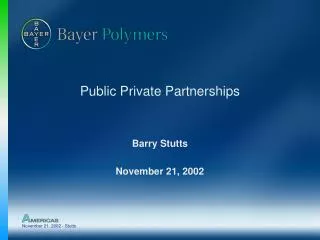 Public Private Partnerships