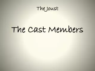 the joust