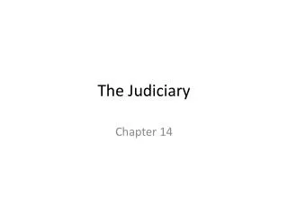 the judiciary