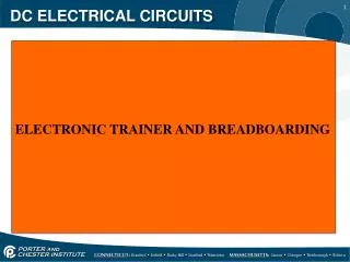 DC ELECTRICAL CIRCUITS