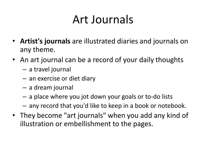 art journals
