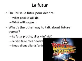 le futur
